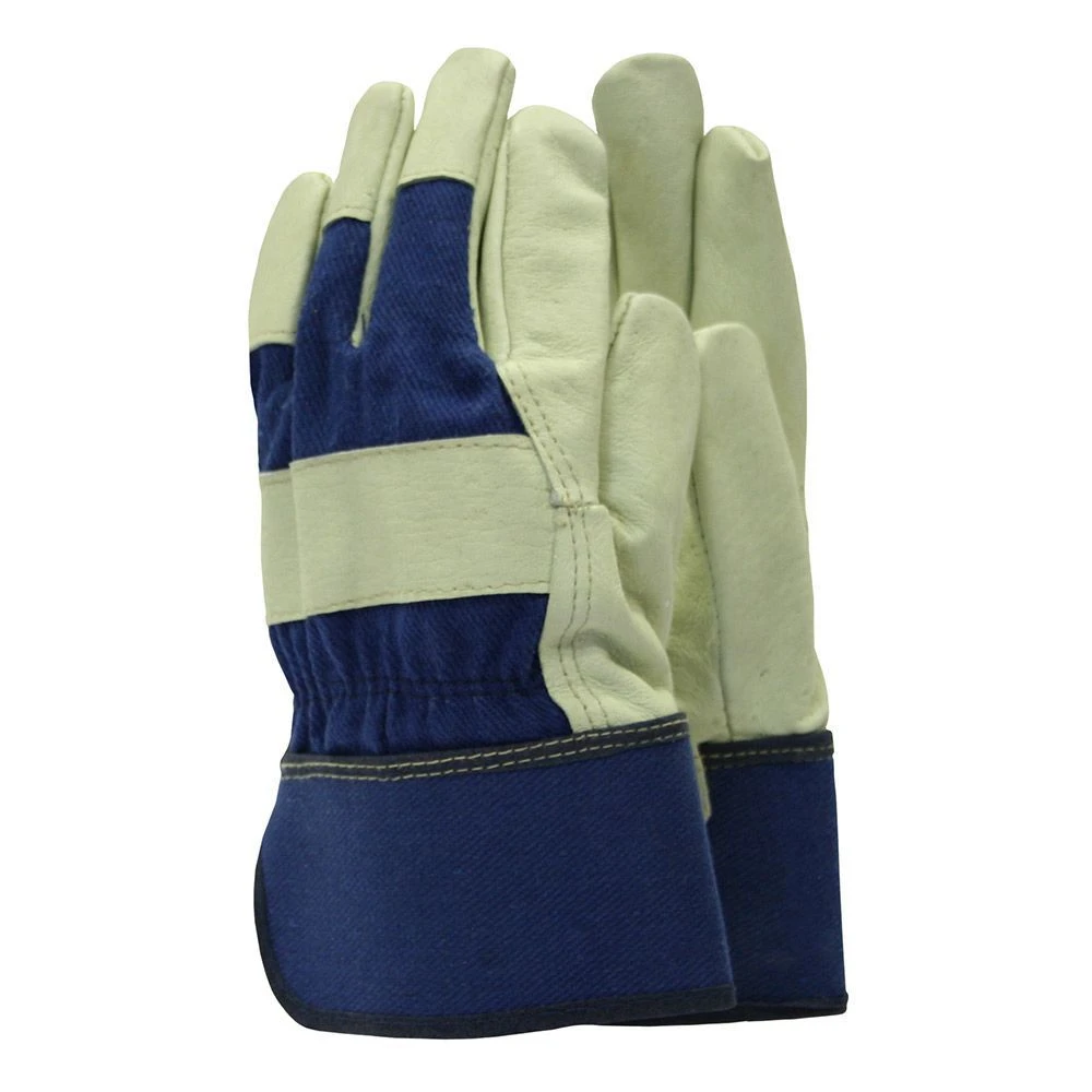 Original Washable Leather Rigger Gloves Blue 3 Original Washable Leather Rigger Gloves Blue