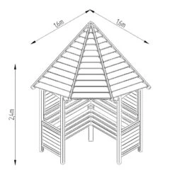 Venetian Corner Arbour 13 Venetian Corner Arbour -HANS Garden Shop 00293748 CARB 17