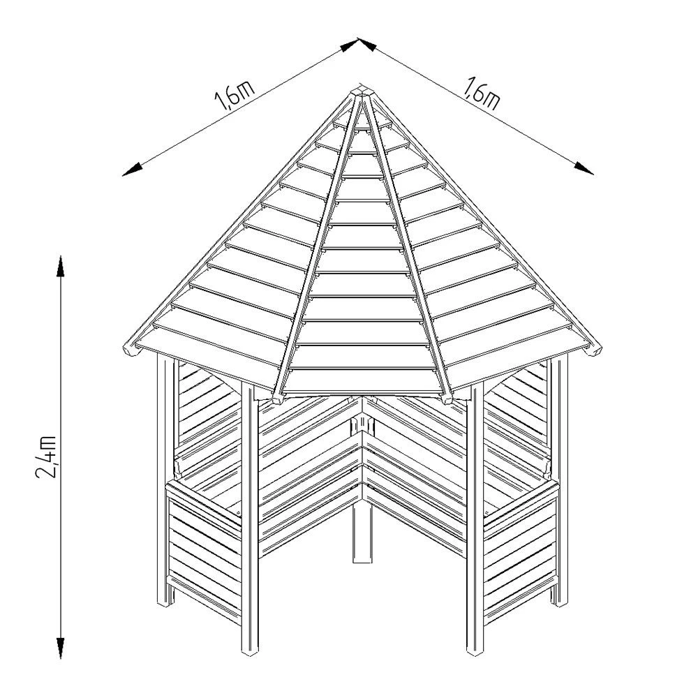 Venetian Corner Arbour 8 Venetian Corner Arbour - Image 6