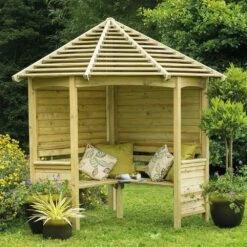 Venetian Corner Arbour 10 Venetian Corner Arbour -HANS Garden Shop 00293748 CARB 5