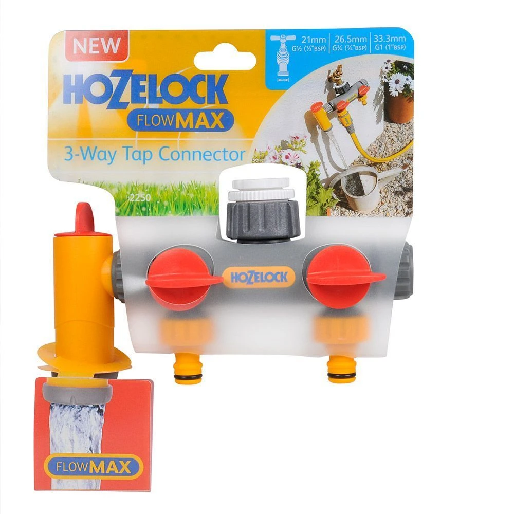Hozelock Flow Max 3 Way Tap Connector 4 Hozelock Flow Max 3 Way Tap Connector - Image 2