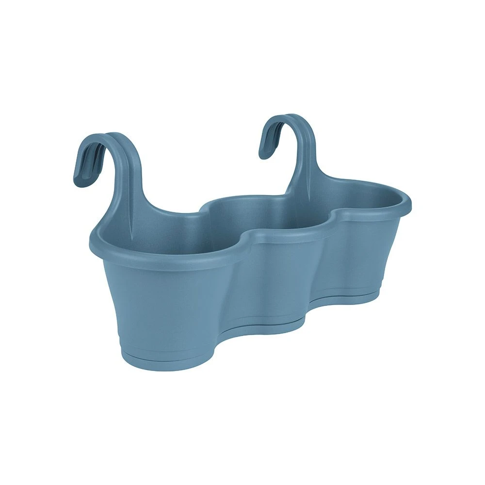 Elho Corsica Easy Hanger Trio - Vintage Blue 3 Elho Corsica Easy Hanger Trio - Vintage Blue