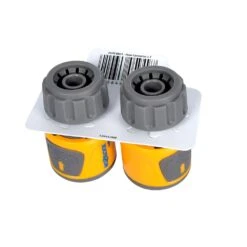 Hozelock Standard Soft Touch Hose End Connector - Twin Pack