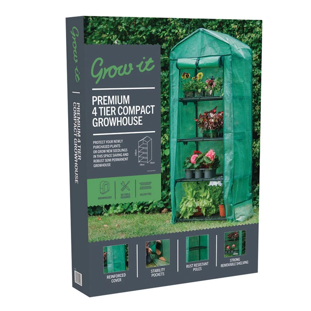 Premium 4 Tier Compact Growhouse 8 Premium 4 Tier Compact Growhouse - Image 6