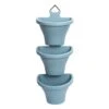 Elho Corsica Vertical Forest 24cm Set Of 3 - Vintage Blue 2 Elho Corsica Vertical Forest 24cm Set Of 3 - Vintage Blue -HANS Garden Shop 10205824 8711904350512.01