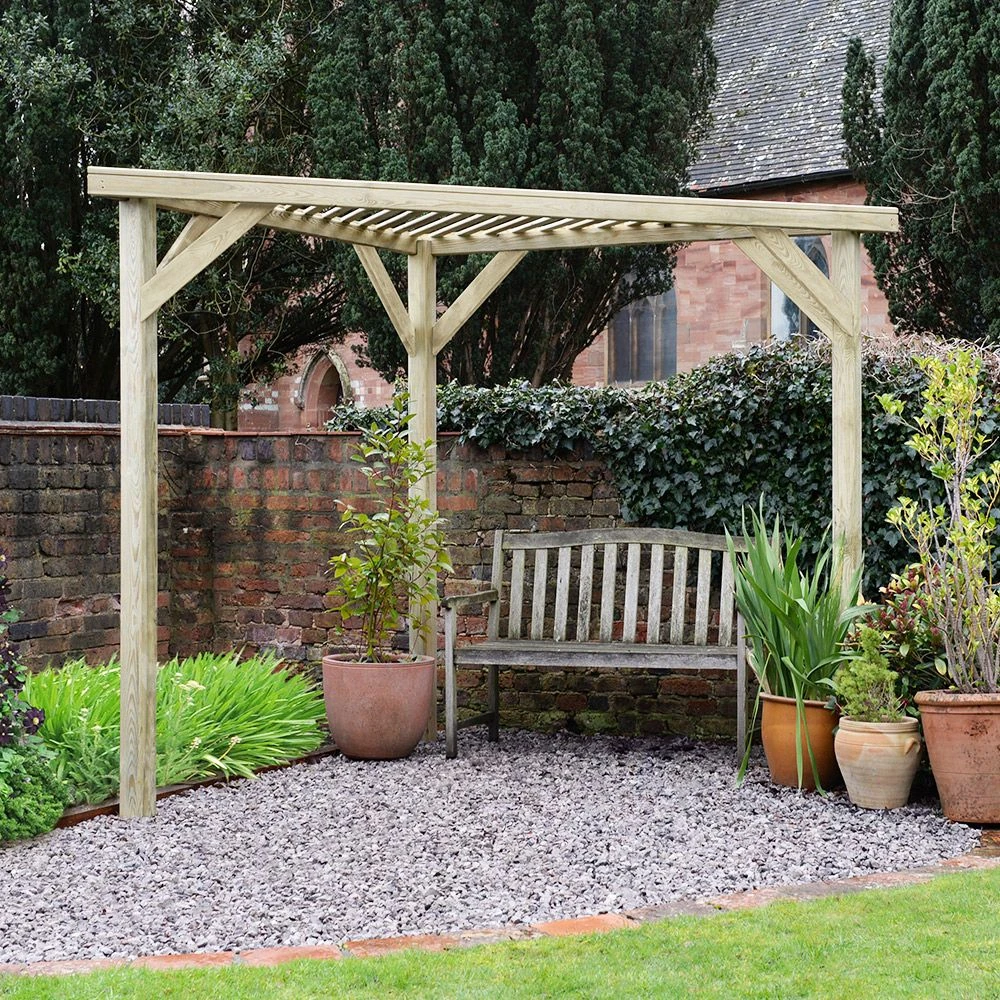 Direct - Slatted Corner Pergola 3 Direct - Slatted Corner Pergola