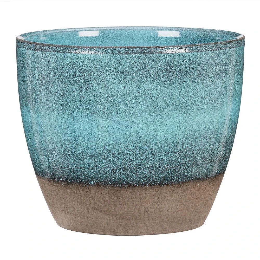 Ocean Blue Indoor Pot Cover 19cm 4 Ocean Blue Indoor Pot Cover 19cm - Image 2