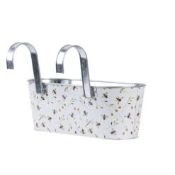 Bee Print Planters With Hooks 7 Bee Print Planters With Hooks -HANS Garden Shop 1024582720 20BEE038 06