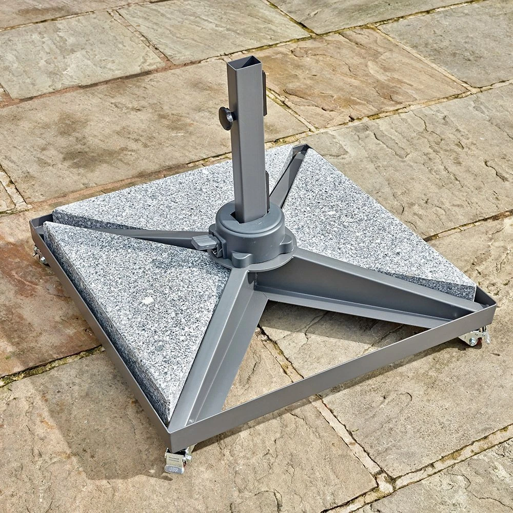 Bramblecrest - Steel Side Post Parasol Base With Wheels 5 Bramblecrest - Steel Side Post Parasol Base With Wheels - Image 3