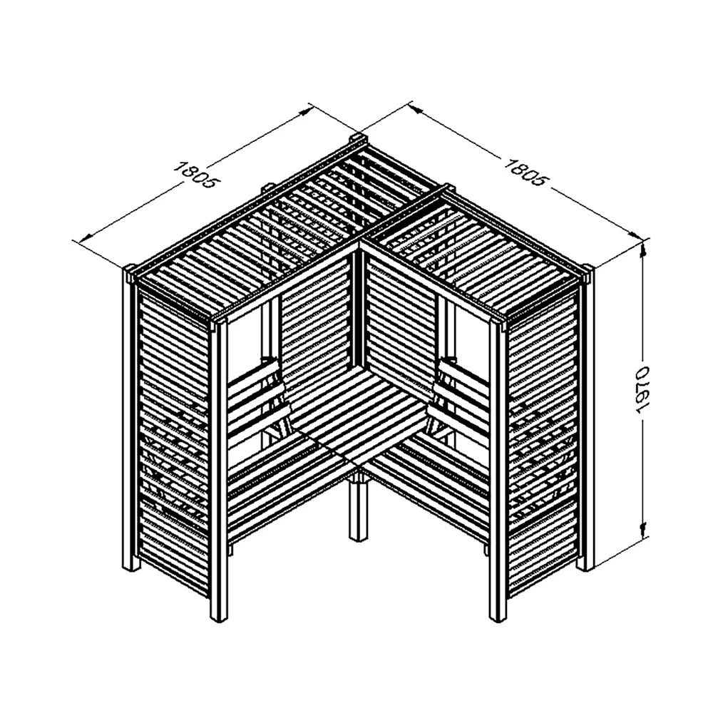 Firenze Corner Arbour 8 Firenze Corner Arbour - Image 6