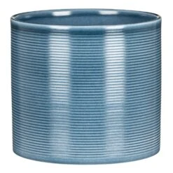 Ripple Effect Blue Jean Pot Cover 23cm