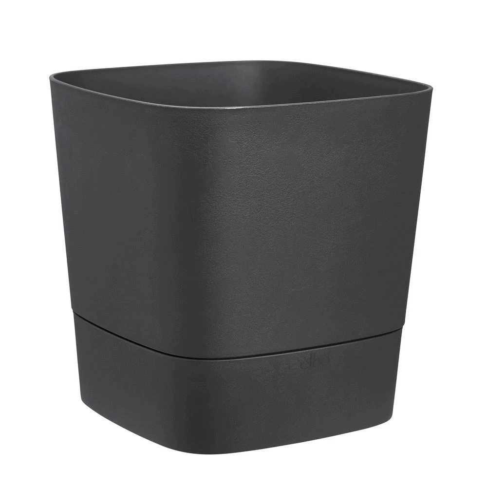 Elho Greensense Aqua Care Planter - Charcoal Grey 38cm 5 Elho Greensense Aqua Care Planter - Charcoal Grey 38cm - Image 3