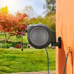 Gardena Retractable Hose Reel Automatic 30m 12 Gardena Retractable Hose Reel Automatic 30m -HANS Garden Shop 1027964420 20GA120 0491
