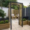 Slatted Garden Arch 1 Slatted Garden Arch -HANS Garden Shop 1028227920 20SLATARCH 1S
