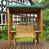 Charles Taylor - Wentworth Two Seater Arbour Green Roof - Garden Furniture 2 Charles Taylor - Wentworth Two Seater Arbour Green Roof - Garden Furniture -HANS Garden Shop 10283840 HB144G Pic5