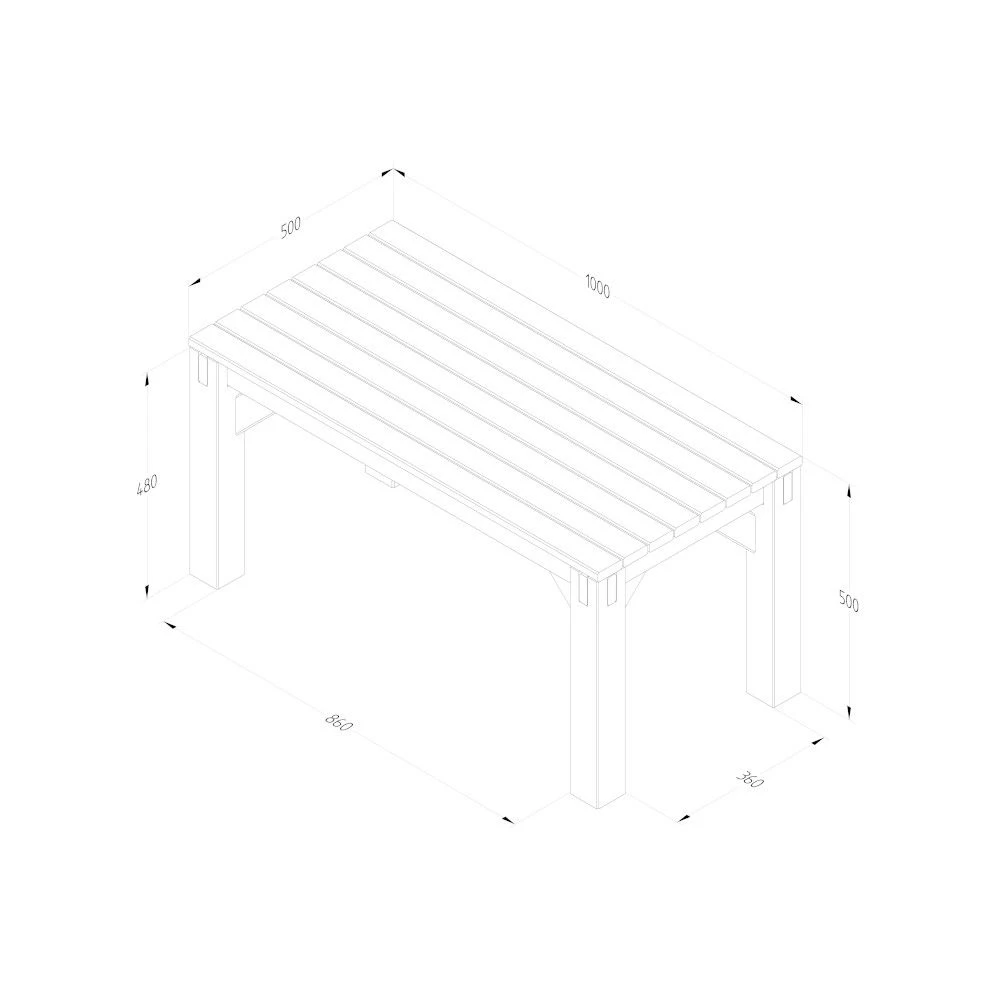 Forest Direct - Forest Modular Bench And Trellis Garden Seating Set - Garden Furniture 12 Forest Direct - Forest Modular Bench And Trellis Garden Seating Set - Garden Furniture - Image 10