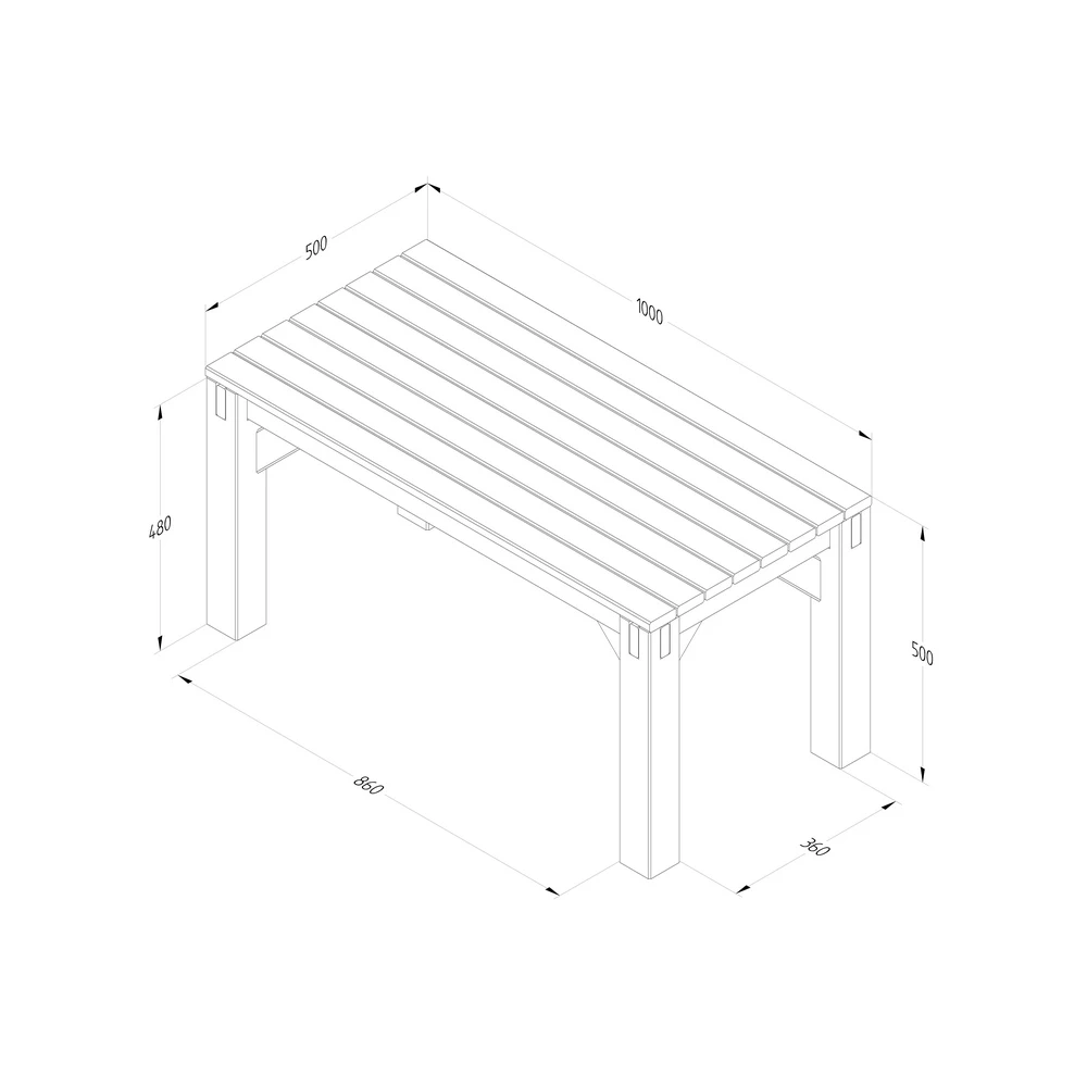 Forest Direct - Forest Modular Corner Bench And Trellis Garden Seating Set - Garden Furniture 12 Forest Direct - Forest Modular Corner Bench And Trellis Garden Seating Set - Garden Furniture - Image 10