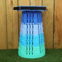Blue & Green Telescopic Stool